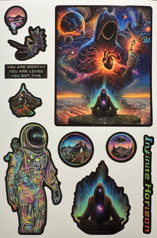 Cosmic Awakening Sticker Collection