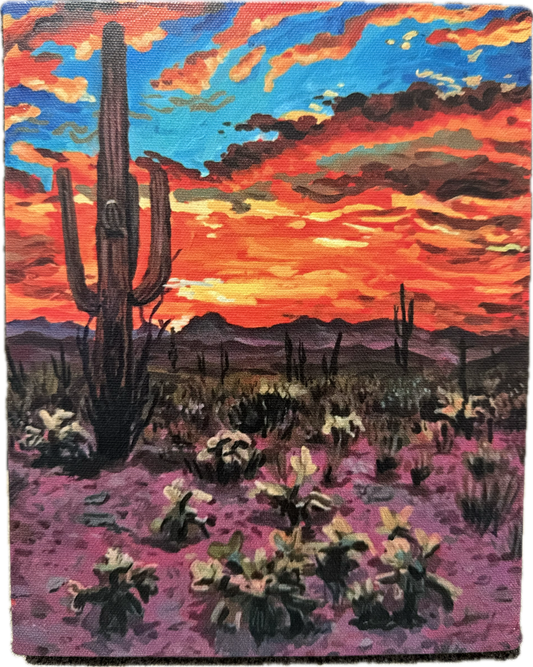 Desert Sunset Canvas Print