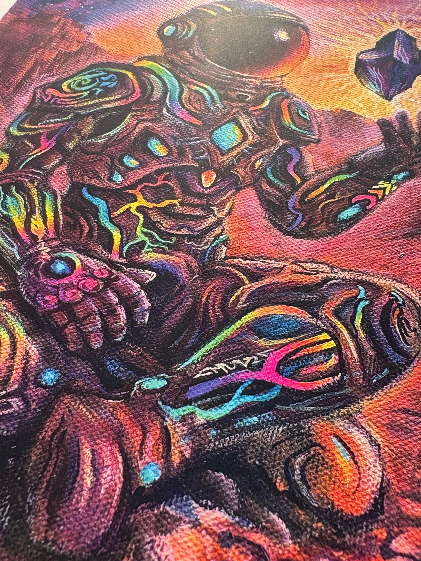 Crystalline Resonance Metallic Prints