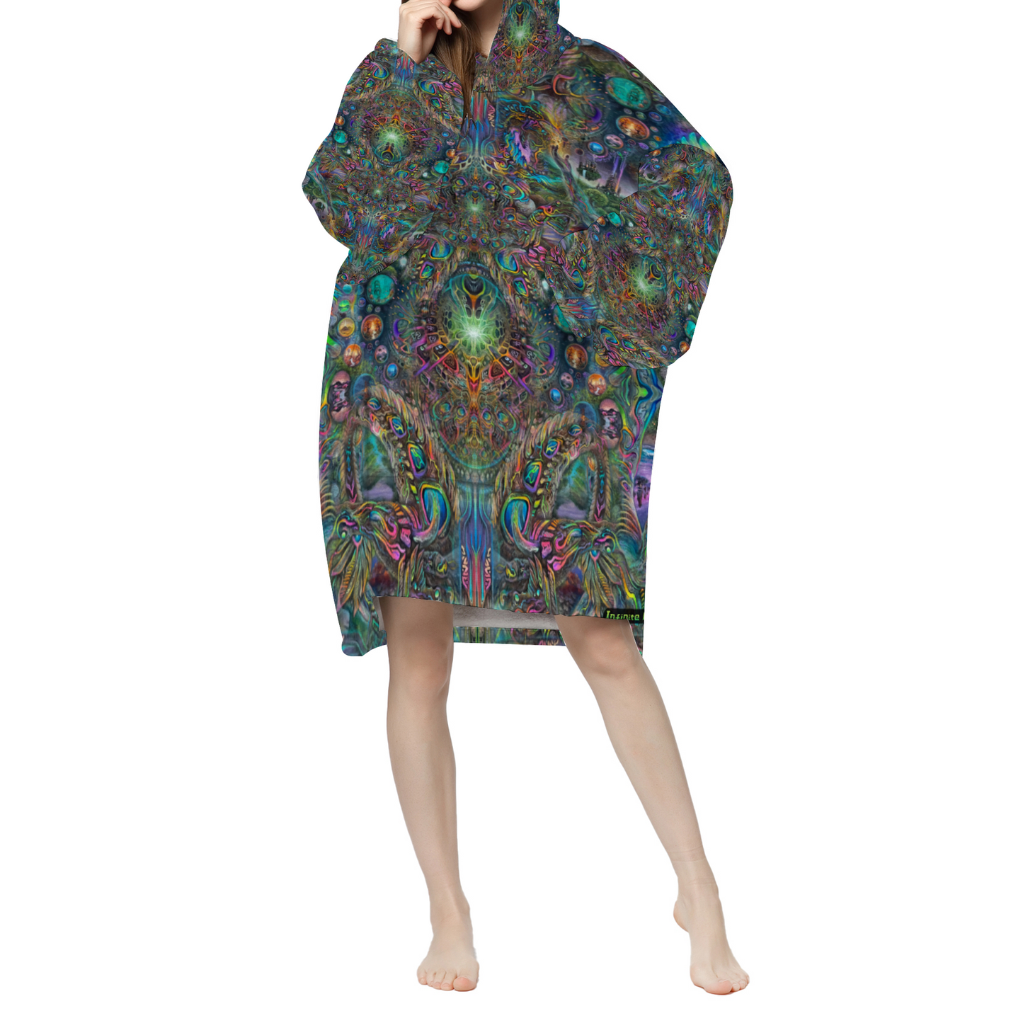 Inner Pharaoh Hooded Fuzzy Robe