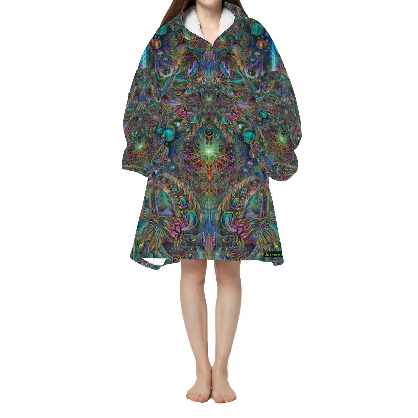 Inner Pharaoh Hooded Fuzzy Robe