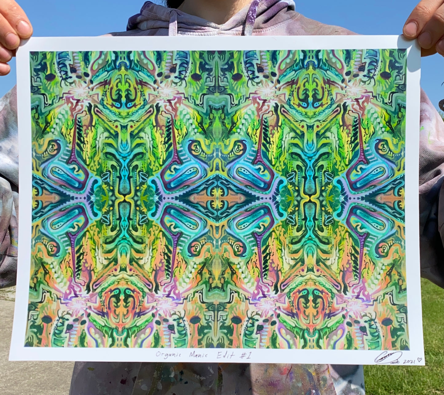 Organic Manic Metallic Prints