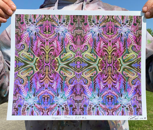 Organic Manic Metallic Prints