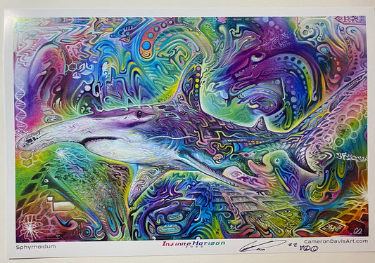 Sphyrnoidum Print (Purple version)