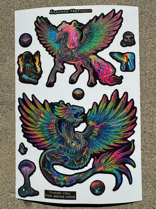 Celestial Creatures Sticker Collection