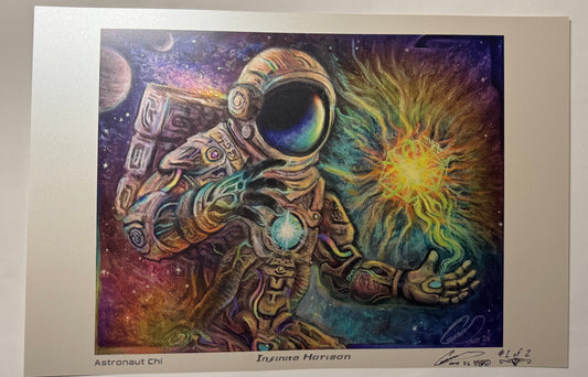 Astronaut Chi Metallic Prints