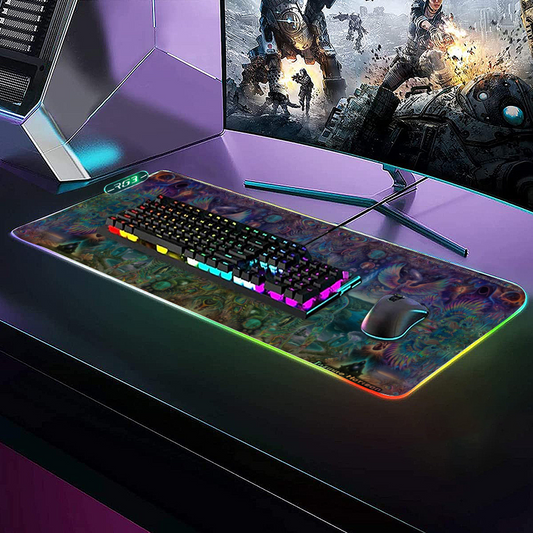 Inner Pharaoh Gaming Desk Pad - LED RGB, Waterproof, Anti-Slip