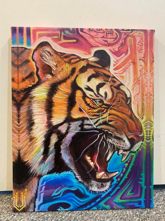 Lysergic Tigris Canvas Print